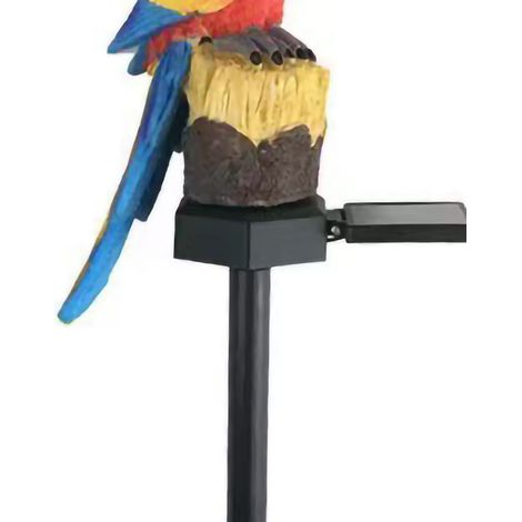 Lampe solaire d'extérieur à encastrer au sol, en forme de perroquet, lampe décorative de jardin étanche, veilleuse de camping rouge (1/5)