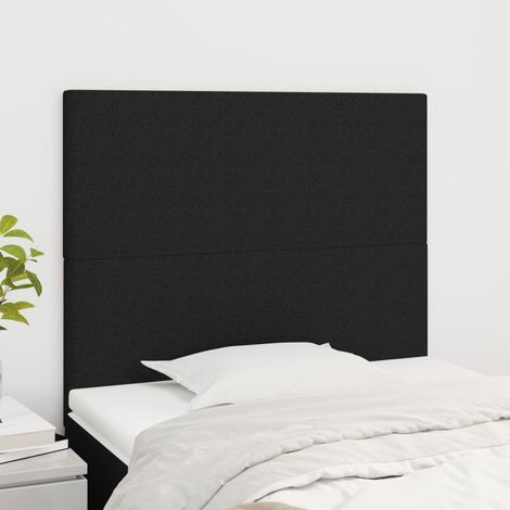 vidaXL Tête de lit Noir 90x5x118/128 cm Tissu
