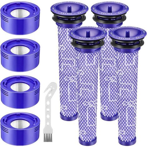 Convient aux kits de filtres de remplacement isinlive 4+4, compatible avec les têtes de nettoyage Dyson V8 + V7 V8 Absolute Animal. (1/4)