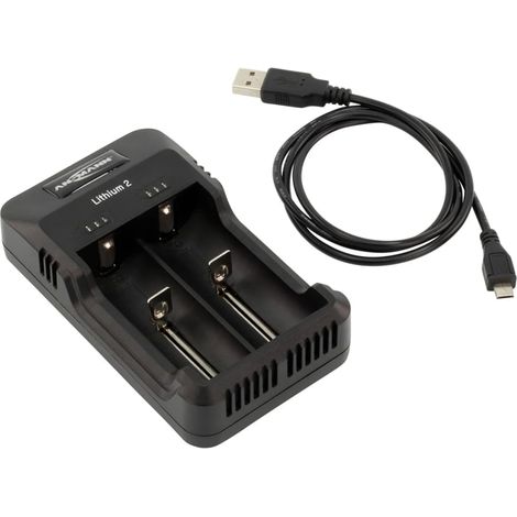 Ansmann Lithium 2 Caricabatterie universale LiIon, NiCd, NiMH 10340, 10350, 10440, 10500, 12500, 12650, 13500, 13650, 1 (1/5)