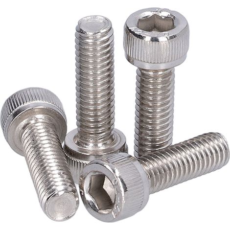 Lot de 30 vis M6 en acier inoxydable 304 A2-70 à tête hexagonale creuse, conforme à la norme DIN 912M6x20