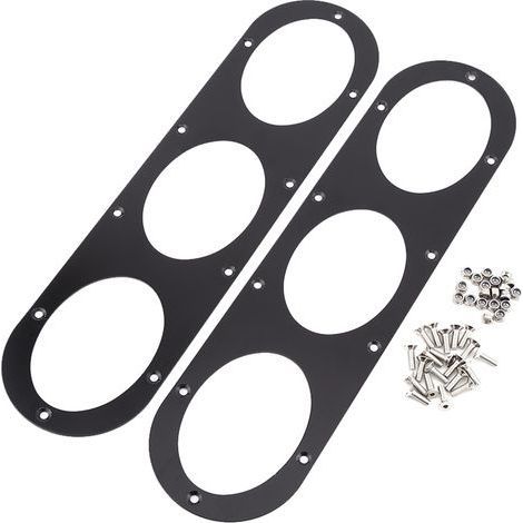 2 pièces Diffuseur Universel en Aluminium pour Pare-chocs Arrière, Déflecteur d'Air Racing, Panneau de Style Auto
