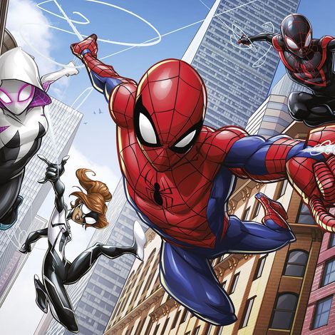 papier peint panoramique Spider-Man multicolore - Komar (1/4)