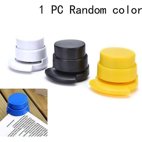 1x Agrafeuse sans agrafes pour bureau et maison, reliure à papier, trombone, Hfmqv (1/5)