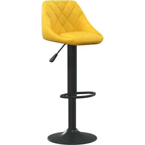 Maison Exclusive - Barhocker Senfgelb Samt