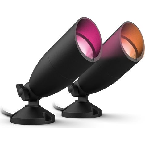 WiZ Outdoor Ground Spot Starter Set de 2 Negro LED IP65