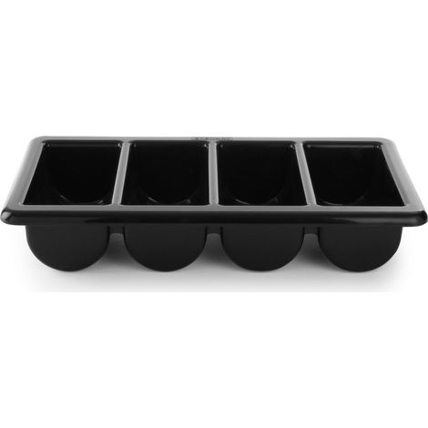 Estuche para cubiertos GN1/1 de 4 piezas, color negro - Hendi 552315