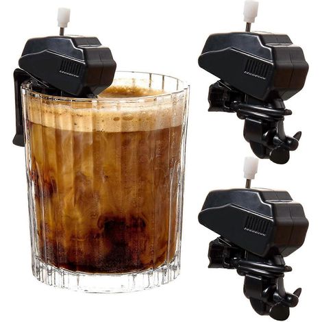 Kaffevisp formad som en båtmotor, Kaffevisp med båtmotor, Novelty Kaffemixer med båtmotor, Elektrisk mini-kaffevisp, Kaffevisp Motorbåt (1/4)
