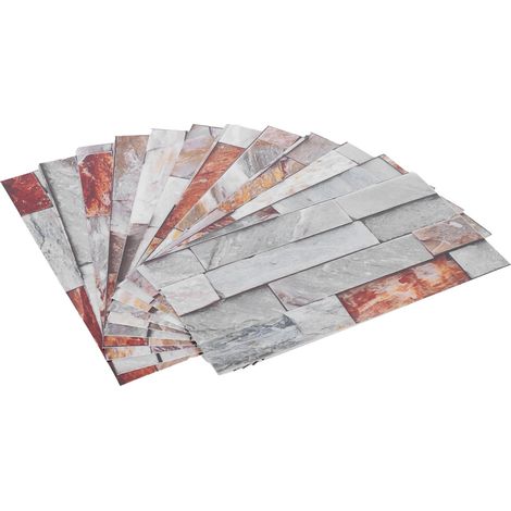 Set mit 12 wasserfesten PVC-Fliesenaufklebern für Badezimmer, Küche, Wohnzimmer, Bodendekorationsaufkleber KIT046 (1/5)