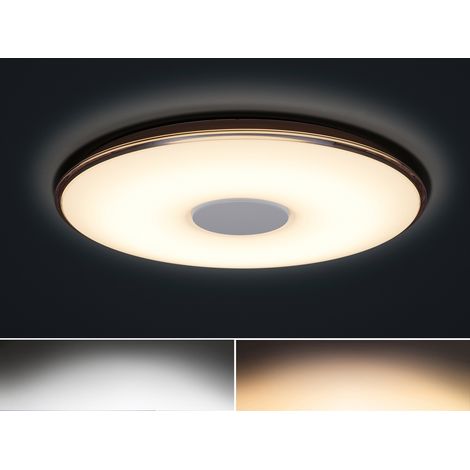 Große LED Deckenleuchte TOKYO flach mit Fernbedienung dimmbar, Ø60cm (1/5)