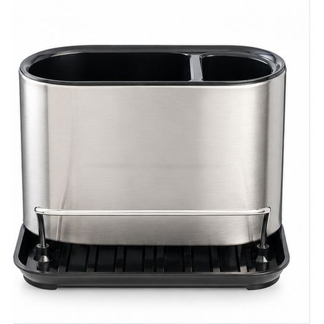 Organizer Lavello EVA in Acciaio Inox 18x12x13 cm con Fondo Drenante (1/4)
