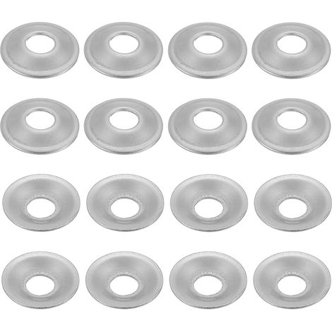 16 Pcs M3 Rondelles Inox 0.5x10mm Acier Inoxydable 304 Rondelle d'Arbre pour Meuleuse d'Établi, Polisseuse à Brosse Métallique, Argenté (1/5)