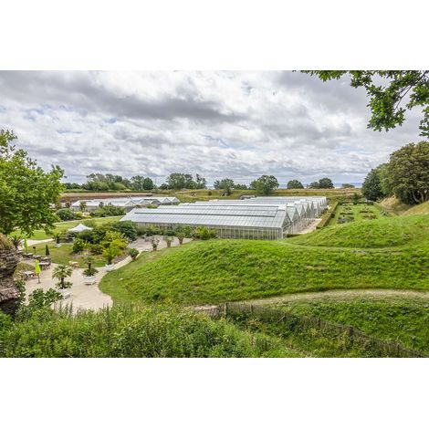 Tableau sur toile jardins suspendus du Havre 65x97 cm - Impression sur Toile Murale Décorative - Image imprimée en HD sur Toile - Toile sur Châssis en Bois FSC - Fabriqué en France (1/4)