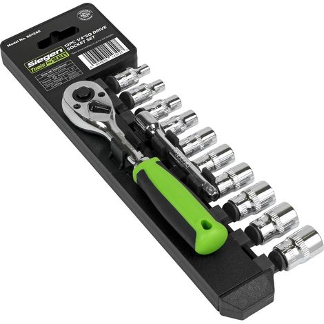 Sealey Siegen Socket Set 1/4""Sq Drive 12pc S01240