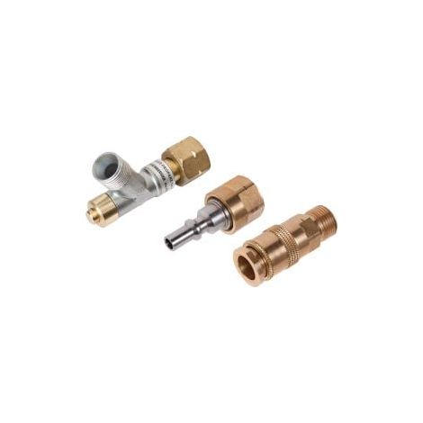 ROTHENBERGER Industrial Set Sécurité anti-rupture de tuyau propane 2 x G 3/8" & raccord rapide G3/8 LH - 1500005072