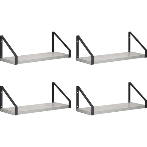 Scaffali da parete 4 pz Grigio Cemento 40 x 16 x 15,5 cm vidaXL (1/5)