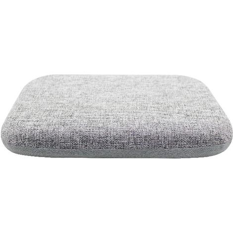 CCYKXA Stuhlkissen, Gartenstuhlpolster, quadratisches Stuhlpolster, Memory Foam für Bürostuhl, waschbarer Bezug, grau, 40 x 40 cm [Energieklasse A] (1/5)