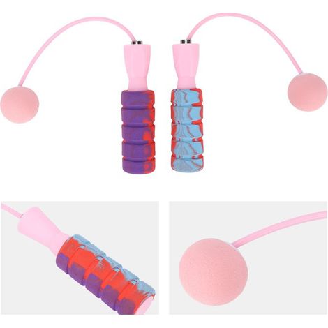 Corde à sauter sans fil d'intérieur - Kequ Sans Fil - Poignée antidérapante - Silicone sans odeur - Roulement à billes (1/5)