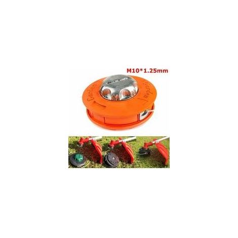 Universelle M10 x 1,25 Trimmerfadenspule mit 2,4 mm x 15 m Nylonfaden (1/4)