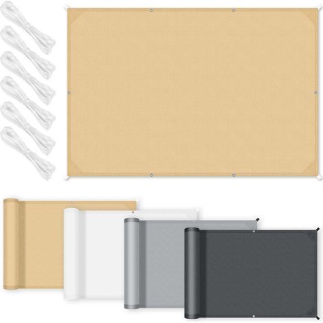 Rectangular Shade Sail 1.5x2m UV Protection 95% Polyester Waterproof For Garden Terrace (1/5)