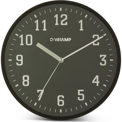 Horloge Murale Ronde à Quartz de 25 cm, silencieuse, Moderne et discrète. Chiffres faciles à Lire. Convient pour Le Bureau, Le Salon, la Cuisine, l'école, la Salle de Sport (1/5)