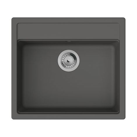 hansgrohe Einbauspüle S52 S520-F510510, Steingrau (1/2)