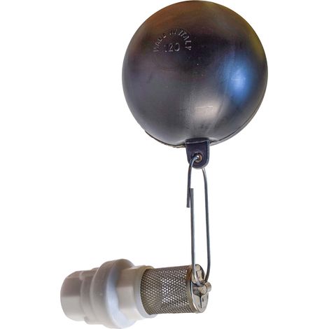 tecuro Fussventil mit Kugel Ø 120 mm, für schwimmende Entnahme aus Tanks - Bach - See (1/5)