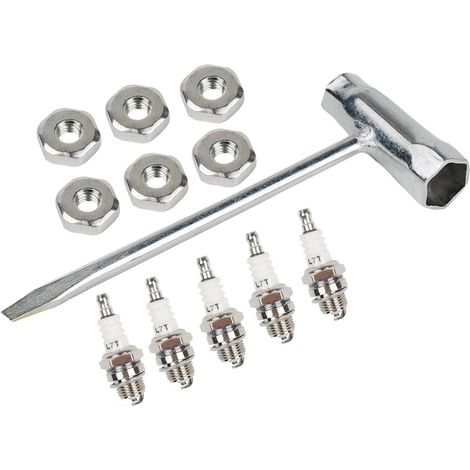 S-giant Clé de Tronçonneuse 13 mm x 19 mm avec écrou de Barre et Bougie d'allumage pour Husqvarna MS170 MS250 MS260 MS290 023 025 024 026 (1/5)