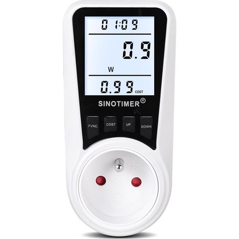 rétro-éclairage maison compteur d'énergie intelligent compteur de puissance prise de compteur de puissance prise de Protection contre les surcharges de compteur de puissance (1/5)
