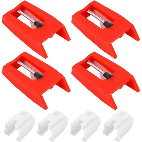 Set di 4 puntine diamantate per giradischi, ricambi per giradischi, giradischi, fonografo