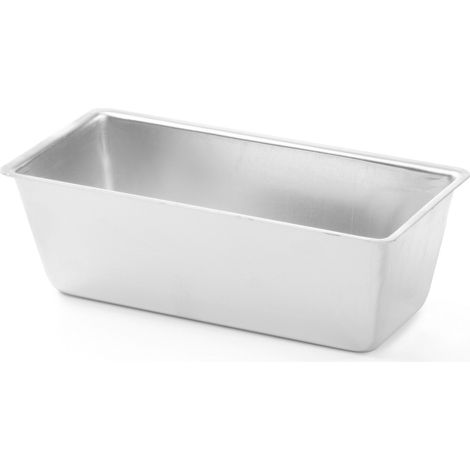 Molde para tarta rectangular 18x8x6cm aluminio - Hendi 682104