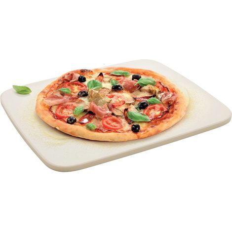 Tescoma 623396 Delicia Pietra Refrattaria per Pizza e Pane 38x32 cm cordierite porosa forno gas elettrico ventilato barbecue (1/5)