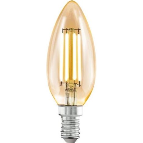 Eglo Iluminación Bombilla LED Decorativa C35 Ámbar 4W 2200K E14 Forma de Vela (1/2)