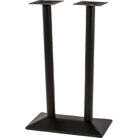 Tischgestell Bistrotische & Esstische Standfuß Doppelsäule Hoch 40x70x110 cm schwarz (1/5)