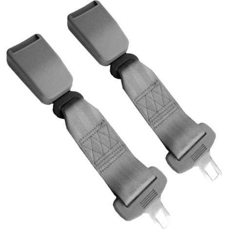 Ceintures de sécurité Lot de 2 rallonges de ceinture de sécurité de voiture universelles Sangle d'extension de ceinture de sécurité réglable 23cmgris 2pcs 36CM-Gris(Car Seat Belt Extender) (1/5)