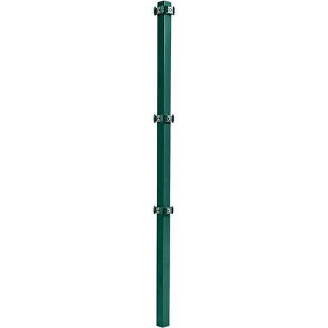 Eckpfosten für Doppelstabmattenzaun 130 cm RAL 6005 Gartenzaun Stabmattenzaun (1/5)