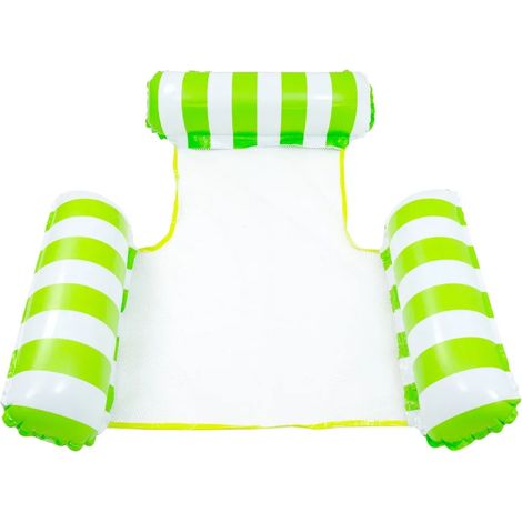 Hamacs et chaises longues aquatiques, matelas de natation gonflables, jouets pour fêtes à la piscine