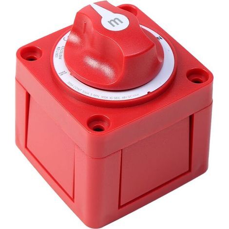 Interrupteur de Batterie Rotatif à 3 Positions, Série M, pour Bateau, 12-48 V, 100-300 A, Robuste, pour Couper la Batterie. (1/2)