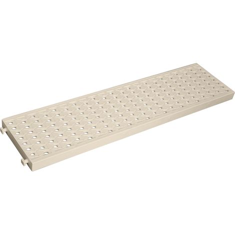 Jardibric – Grille de piscine 500 x 130 mm – Drainage efficace – Couleur sable – Matériau résistant aux intempéries – Installation facile
