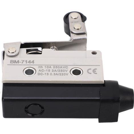 Lot de 2 micro-interrupteurs à ressort et galet avec fin de course pour dispositifs mécaniques NO+NF 250 V CA (1/5)