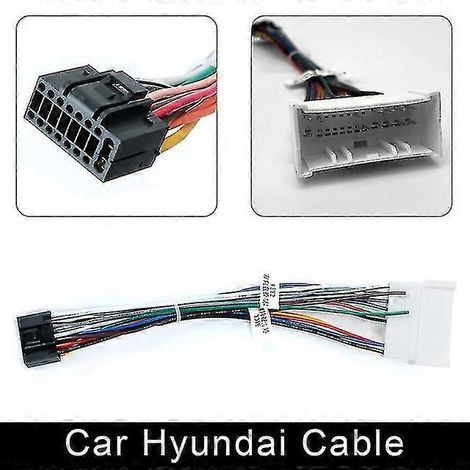 Connecteur d'alimentation universel pour autoradio Android 2 DIN (couleur : Hyundai) (1/4)