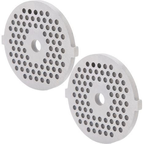 2 Pièces Lame de Hachoir Électrique en Acier Inoxydable, Plaque de Broyage à Trous Ronds pour Broyeur Type 5/B (3mm, 56 Trous) (1/5)