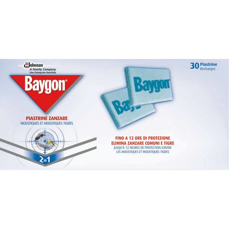ANTIZANZARE BAYGON PIASTRINE RIC 30 PZ ELETTROEM- S.C.JOHNSON ITALY- 48,0 confezione