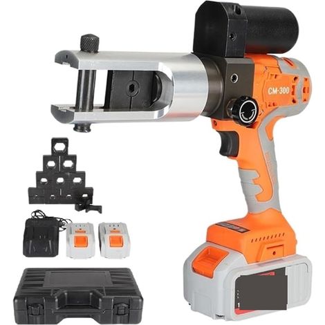 Pince à sertir hydraulique électrique, rechargeable, outil de sertissage avec deux Batteries