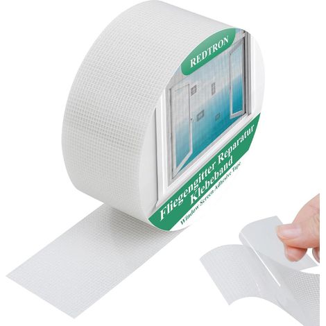 Reparaturband für Fliegengitter 48mm x 5m Weiß, Insektenschutz Fenster Tür, Fiberglas Klebeband (1/5)