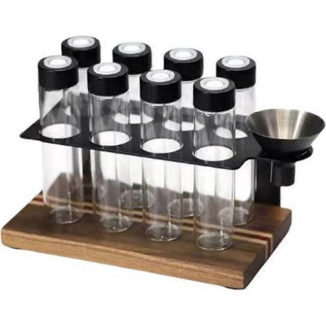 Présentoir pour boîtes de rangement de grains de café, tubes et bouteilles de thé --- (1/5)