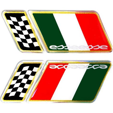 Fregi Sportivi Universali per Auto Italia Esseesse, Kit Full (1/5)
