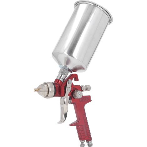 Pistolet à peinture pneumatique à atomisation fine, en alliage d'aluminium léger, modes réglables, pression ajustable, capacité 600 ml (1/5)
