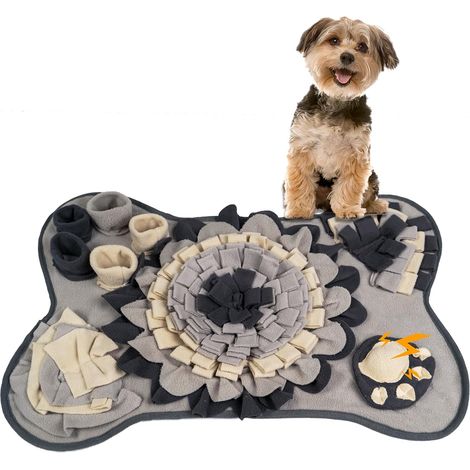 Tappetino olfattivo per cani di taglia media, tappetino olfattivo interattivo per cuccioli, gioco rompicapo per l'addestramento olfattivo e mangiatoia a lenta erogazione (1/5)