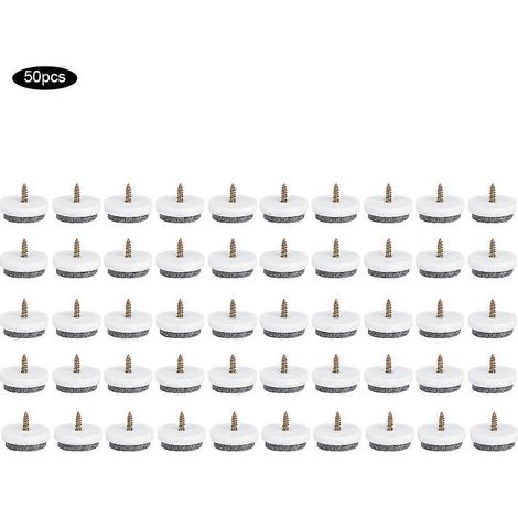 50 Stück rutschfeste Filzgleiter für Möbelbeine, Nägel für Tische, Sofas, Stühle, Bodenschutz (28 mm) (1/5)